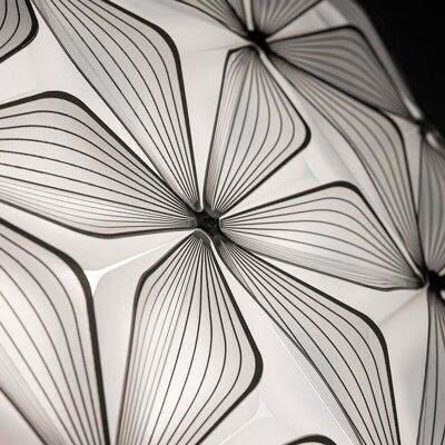 Suspension C'EST LA VIE, noir/câble transparent, Ø 70 cm - Slamp - Salon / séjour - Design - Plastique - Avec abat-jour Suspension C'EST LA VIE, noir/câble transparent, Ø 70 cm - Slamp - Salon / séjour - Design - Plastique - Avec abat-jour