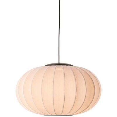 Knit-Wit 57 Oval LED Suspension Sable Stone - Made By Hand - Chambre à coucher - Tissu / textile Knit-Wit 57 Oval LED Suspension Sable Stone - Made By Hand - Chambre à coucher - Tissu / textile