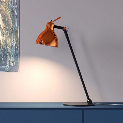 Lampe de table Luxy T0 Glam, noir/cuivre, 52 cm - Rotaliana - Salon / séjour - Design - Métal - Avec abat-jour Lampe de table Luxy T0 Glam, noir/cuivre, 52 cm - Rotaliana - Salon / séjour - Design - Métal - Avec abat-jour