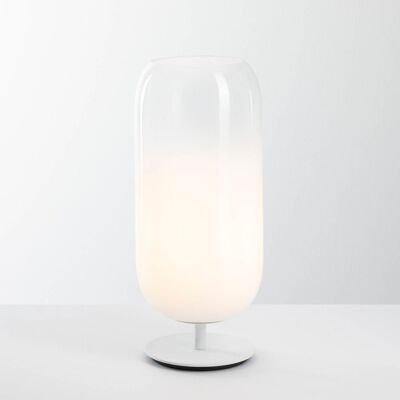 Gople Mini Lampe de Table White/Alu - Artemide - Salon / séjour - Design - Verre - Avec abat-jour Gople Mini Lampe de Table White/Alu - Artemide - Salon / séjour - Design - Verre - Avec abat-jour