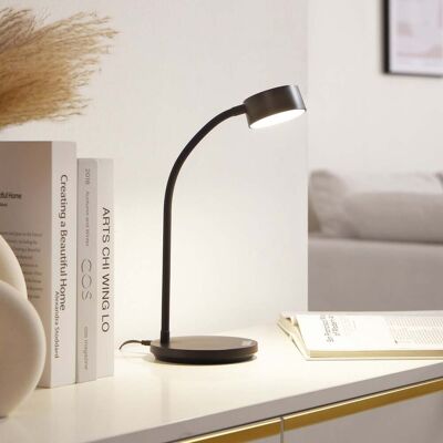 lampe de table LED Maori noire - Lindby - Bureau / espaces de travail - Moderne - Métal - À ampoule unique lampe de table LED Maori noire - Lindby - Bureau / espaces de travail - Moderne - Métal - À ampoule unique