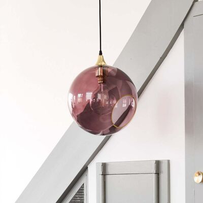 Suspension Ballroom XL Purple Rain - DESIGN BY US - Salon / séjour - Verre - À ampoule unique Suspension Ballroom XL Purple Rain - DESIGN BY US - Salon / séjour - Verre - À ampoule unique