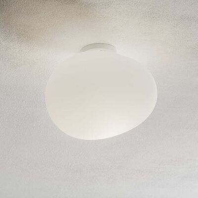 Applique/plafonnier Gregg Media, blanc - Foscarini - Salon / séjour - Design - Verre - Boule Applique/plafonnier Gregg Media, blanc - Foscarini - Salon / séjour - Design - Verre - Boule
