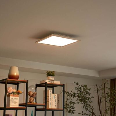 Livel LED Plafonnier CCT 40x40 White/Silver - Lindby - Cuisine - Moderne - Plastique - Angulaire Livel LED Plafonnier CCT 40x40 White/Silver - Lindby - Cuisine - Moderne - Plastique - Angulaire