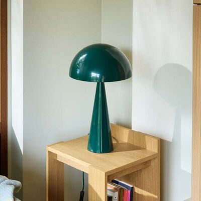 lampe à poser Mush, vert foncé, métal, hauteur 50 cm - HÜBSCH - Salon / séjour - Moderne - À ampoule unique lampe à poser Mush, vert foncé, métal, hauteur 50 cm - HÜBSCH - Salon / séjour - Moderne - À ampoule unique