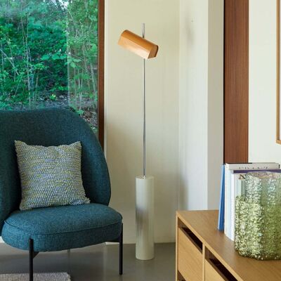 Lampadaire LED Reflector orange, hauteur 160 cm - Hübsch - Salon / séjour - Scandinave - Métal - Avec abat-jour Lampadaire LED Reflector orange, hauteur 160 cm - Hübsch - Salon / séjour - Scandinave - Métal - Avec abat-jour