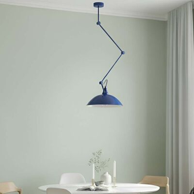 Suspension Melos, bleue, Ø 36 cm, métal - ALDEX - Salon / séjour - Scandinave - À ampoule unique Suspension Melos, bleue, Ø 36 cm, métal - ALDEX - Salon / séjour - Scandinave - À ampoule unique
