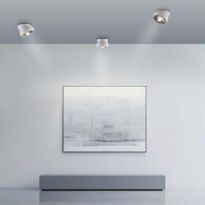 Spot pour plafond LED PURE Move, blanc, Ø 12 cm, métal/verre - Salon / séjour - Moderne - À ampoule unique Spot pour plafond LED PURE Move, blanc, Ø 12 cm, métal/verre - Salon / séjour - Moderne - À ampoule unique