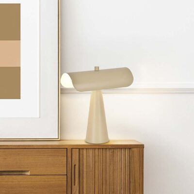 Lampe à poser Billie, couleur ivoire mat, hauteur 30 cm - COREP SAS - Salon / séjour - Moderne - Métal - Avec abat-jour Lampe à poser Billie, couleur ivoire mat, hauteur 30 cm - COREP SAS - Salon / séjour - Moderne - Métal - Avec abat-jour