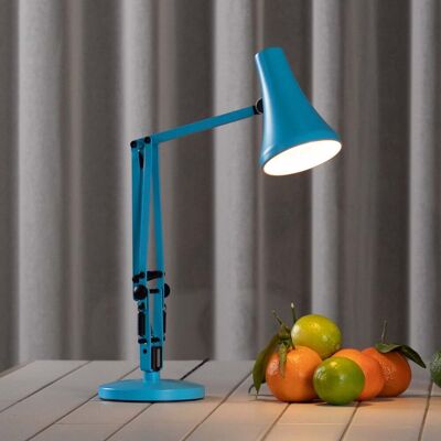 Lampe à poser LED Anglepoise 90 MINI MINI VIVID, bleu turquoise USB - Bureau / espaces de travail - Industriel - Métal - À ampoule unique Lampe à poser LED Anglepoise 90 MINI MINI VIVID, bleu turquoise USB - Bureau / espaces de travail - Industriel - Métal - À ampoule unique