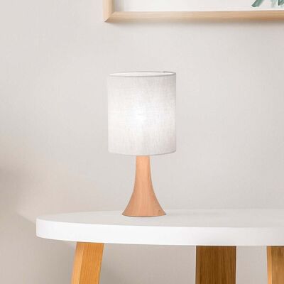 Lampe à poser Arto marron clair/blanc, hauteur 32 cm - COREP SAS - Salon / séjour - Métal - Avec abat-jour Lampe à poser Arto marron clair/blanc, hauteur 32 cm - COREP SAS - Salon / séjour - Métal - Avec abat-jour