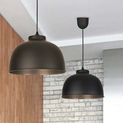 Suspension Dock noire Ø 31 cm - COREP SAS - Salon / séjour - Moderne - Métal - Avec abat-jour Suspension Dock noire Ø 31 cm - COREP SAS - Salon / séjour - Moderne - Métal - Avec abat-jour