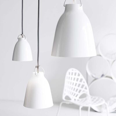Suspension Caravaggio™ P2 blanche - FRITZ HANSEN Caravaggio P2 - Salon / séjour - Design - Métal - À ampoule unique Suspension Caravaggio™ P2 blanche - FRITZ HANSEN Caravaggio P2 - Salon / séjour - Design - Métal - À ampoule unique