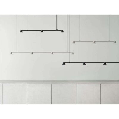 Hat Linear Suspension Large Black - Normann Copenhagen - Salle à manger - Aluminium Hat Linear Suspension Large Black - Normann Copenhagen - Salle à manger - Aluminium