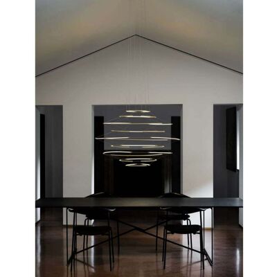 Drop 9 Suspension Satin Gold - Nemo Lighting - Salle à manger - Plastique - Anneau Drop 9 Suspension Satin Gold - Nemo Lighting - Salle à manger - Plastique - Anneau
