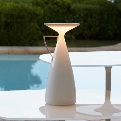 lampe à poser rechargeable LED Camomille, blanche, hauteur 24 cm - Kartell - Salon / séjour - Design - Plastique - À ampoule unique lampe à poser rechargeable LED Camomille, blanche, hauteur 24 cm - Kartell - Salon / séjour - Design - Plastique - À ampoule unique