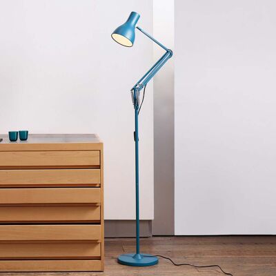 Type 75 Margaret Howell Lampadaire Saxon Blue - Anglepoise - Bureau / espaces de travail - Industriel - Métal - À ampoule unique Type 75 Margaret Howell Lampadaire Saxon Blue - Anglepoise - Bureau / espaces de travail - Industriel - Métal - À ampoule unique