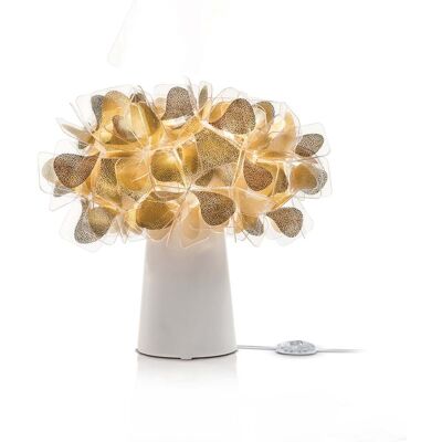 Clizia Lampe de Table Mama Non Mama Gold/White - Slamp Clizia Mama Non Mama - Salon / séjour - Design - Plastique - Avec abat-jour Clizia Lampe de Table Mama Non Mama Gold/White - Slamp Clizia Mama Non Mama - Salon / séjour - Design - Plastique - Avec abat-jour