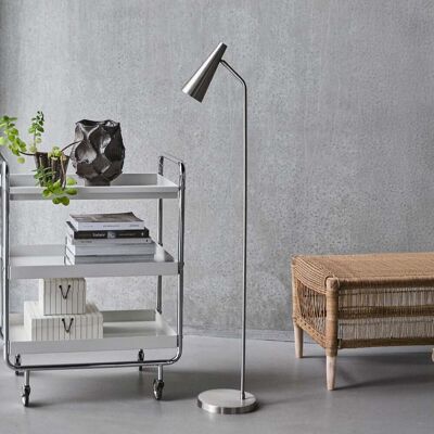 Lampe sur pied Precise, argent, hauteur 124 cm, E14 - House Doctor - Salon / séjour - Design - Métal - À ampoule unique Lampe sur pied Precise, argent, hauteur 124 cm, E14 - House Doctor - Salon / séjour - Design - Métal - À ampoule unique