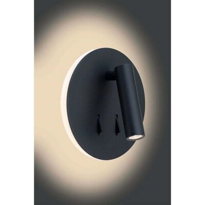 Circle Applique Murale Noir - Antidark - Chambre à coucher - Aluminium Circle Applique Murale Noir - Antidark - Chambre à coucher - Aluminium