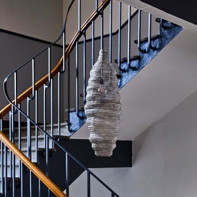 Suspension Mesh argent fer Ø 30 cm - House Doctor - Salon / séjour - Design - Métal - À ampoule unique Suspension Mesh argent fer Ø 30 cm - House Doctor - Salon / séjour - Design - Métal - À ampoule unique