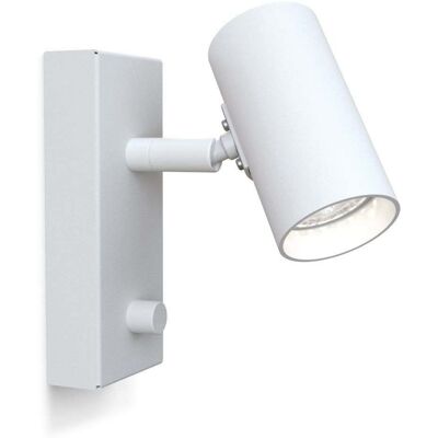 Lampe de lecture Belid Tyson structure blanche - Interrupteur mural - 1x GU10 Lampe de lecture Belid Tyson structure blanche - Interrupteur mural - 1x GU10