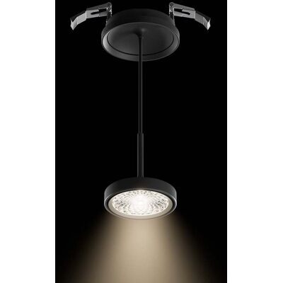 Suspension LED Nivo, noire, 36°, encastrable, à intensité variable - Sigor - Salon / séjour - Moderne - Aluminium - À ampoule unique Suspension LED Nivo, noire, 36°, encastrable, à intensité variable - Sigor - Salon / séjour - Moderne - Aluminium - À ampoule unique