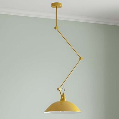 Suspension Melos, jaune, Ø 36 cm, métal - ALDEX - Salon / séjour - Scandinave - À ampoule unique Suspension Melos, jaune, Ø 36 cm, métal - ALDEX - Salon / séjour - Scandinave - À ampoule unique