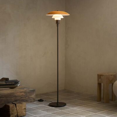 PH 3½-2½ Lampadaire, laiton bruni, ambre - Louis Poulsen - Salon / séjour - Design - Métal - À ampoule unique PH 3½-2½ Lampadaire, laiton bruni, ambre - Louis Poulsen - Salon / séjour - Design - Métal - À ampoule unique