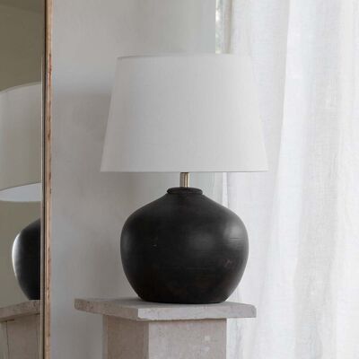 Lampe de table Mona Black, noire, hauteur 28 cm, culot E27 - Watt & Veke Watt & Veke - Salon / séjour - Design - Céramique - À ampoule unique Lampe de table Mona Black, noire, hauteur 28 cm, culot E27 - Watt & Veke Watt & Veke - Salon / séjour - Design - Céramique - À ampoule unique