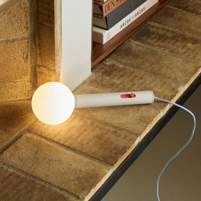 Applique murale LED gris clair/bleu, longueur 30 cm - Hübsch Talk - Moderne - Métal - À ampoule unique Applique murale LED gris clair/bleu, longueur 30 cm - Hübsch Talk - Moderne - Métal - À ampoule unique
