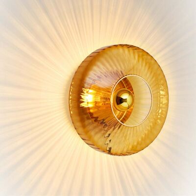 New Wave Optic Applique Murale XL Amber - Design By Us New Wave Optic Applique Murale XL Amber - Design By Us