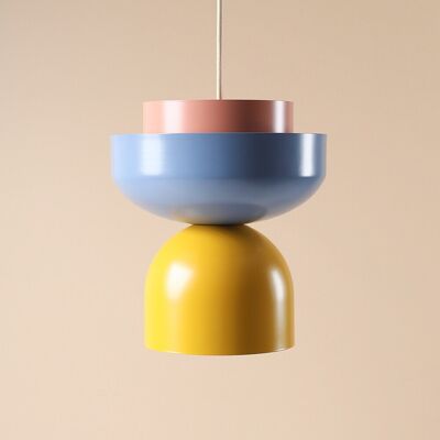 Suspension Ulia, jaune/bleu/corail - ALDEX - Salle à manger - Moderne - Métal - À ampoule unique Suspension Ulia, jaune/bleu/corail - ALDEX - Salle à manger - Moderne - Métal - À ampoule unique