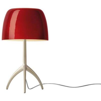 Lumiere Piccola Lampe de Table E14 Golden/Cerise - Foscarini - Salon / séjour - Aluminium Lumiere Piccola Lampe de Table E14 Golden/Cerise - Foscarini - Salon / séjour - Aluminium