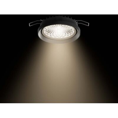 Spot encastré LED Nivo, noir, 36°, 11 cm, fixe, à intensité variable - Sigor - Salon / séjour - Moderne - Aluminium - À ampoule unique Spot encastré LED Nivo, noir, 36°, 11 cm, fixe, à intensité variable - Sigor - Salon / séjour - Moderne - Aluminium - À ampoule unique