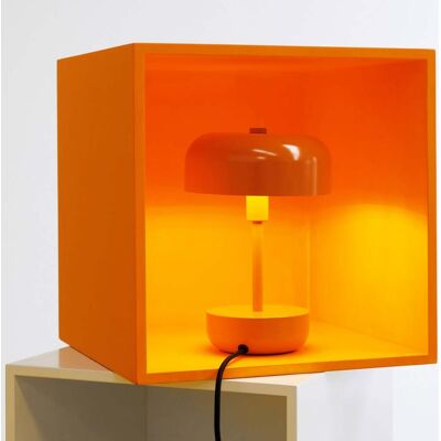 Lampe de table orange Dyberg Larsen Haipot - Style rétro moderne Lampe de table orange Dyberg Larsen Haipot - Style rétro moderne