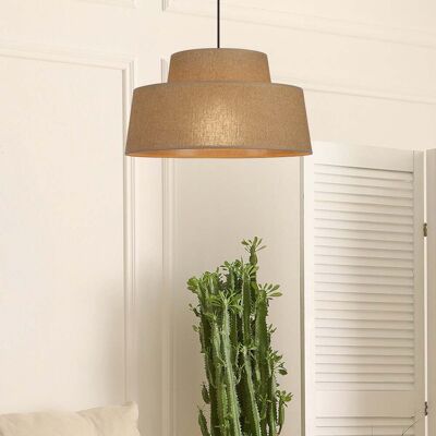 Suspension Mallorca havana Ø 38 cm en papier - COREP SAS - Salon / séjour - Papier / carton - Avec abat-jour Suspension Mallorca havana Ø 38 cm en papier - COREP SAS - Salon / séjour - Papier / carton - Avec abat-jour