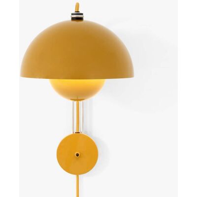 Verner Panton - Applique Flowerpot - Jaune - Design Iconique 1968 Verner Panton - Applique Flowerpot - Jaune - Design Iconique 1968