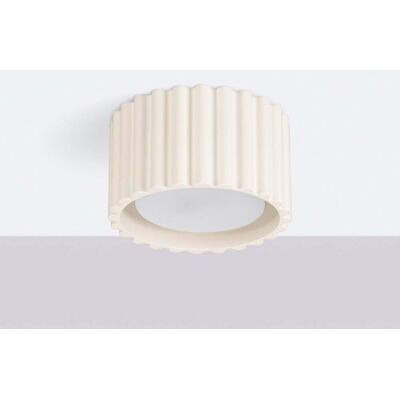 Plafonnier RIBLA, beige, Ø 10 cm, métal, GX53 - SOLLUX SOLLUX LIGHTING - Salon / séjour - Aluminium - À ampoule unique Plafonnier RIBLA, beige, Ø 10 cm, métal, GX53 - SOLLUX SOLLUX LIGHTING - Salon / séjour - Aluminium - À ampoule unique