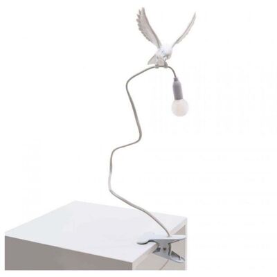 Sparrow Landing Lampe à Clipser White - Seletti - Salon / séjour - Plastique Sparrow Landing Lampe à Clipser White - Seletti - Salon / séjour - Plastique