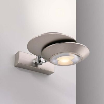 Applique murale LED Oculis, couleur argent, 30 cm, fer, à 2 lampes - PURE - Chambre à coucher - Moderne - Métal - Multi-ampoules Applique murale LED Oculis, couleur argent, 30 cm, fer, à 2 lampes - PURE - Chambre à coucher - Moderne - Métal - Multi-ampoules