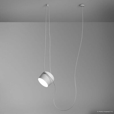 Suspension LED design Aim, blanche - FLOS - Salon / séjour - Métal - À ampoule unique Suspension LED design Aim, blanche - FLOS - Salon / séjour - Métal - À ampoule unique
