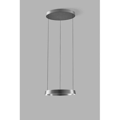 Edge Round Suspension Ø500 Titanium - LIGHT-POINT - Salon / séjour - Design - Aluminium - Anneau Edge Round Suspension Ø500 Titanium - LIGHT-POINT - Salon / séjour - Design - Aluminium - Anneau