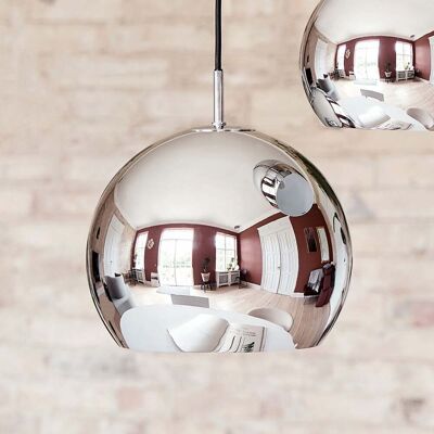 Ball Suspension Ø18 Glossy Chrome - Frandsen - Salon / séjour - Design - Métal - À ampoule unique Ball Suspension Ø18 Glossy Chrome - Frandsen - Salon / séjour - Design - Métal - À ampoule unique