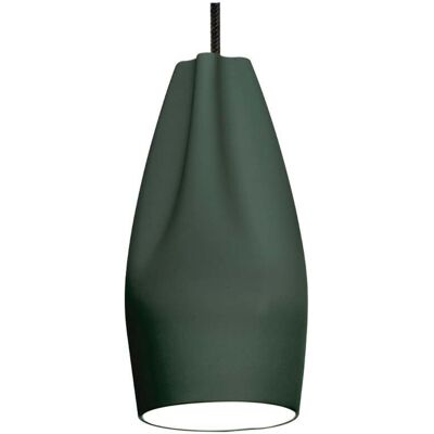 Pleat Box 13 Suspension E27 Sombre Vert/Blanc - Marset - Salle à manger - Céramique Pleat Box 13 Suspension E27 Sombre Vert/Blanc - Marset - Salle à manger - Céramique