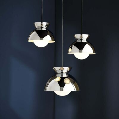 Butterfly Suspension Ø21 Chrome - Frandsen - Salon / séjour - Design - Métal - À ampoule unique Butterfly Suspension Ø21 Chrome - Frandsen - Salon / séjour - Design - Métal - À ampoule unique
