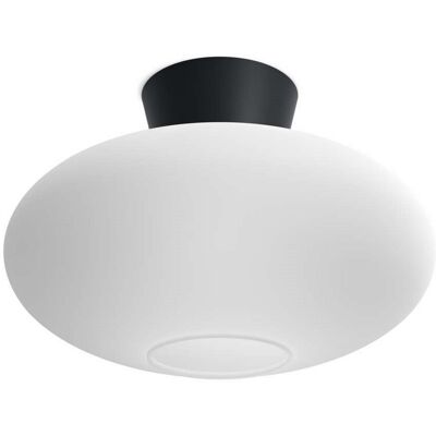 Lustre Belid BulloXL Globe Noir Plat - Plafonnier Lustre Belid BulloXL Globe Noir Plat - Plafonnier