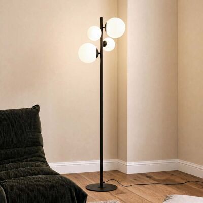 Lampe sur pied Bloom d'Aldex - Moderne 4 lumières noires Lampe sur pied Bloom d'Aldex - Moderne 4 lumières noires