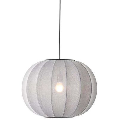 Knit-Wit 45 Round LED Suspension Silver - Made By Hand - Chambre à coucher - Tissu / textile Knit-Wit 45 Round LED Suspension Silver - Made By Hand - Chambre à coucher - Tissu / textile