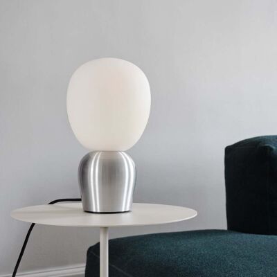Lampe de table Buddy, argent, métal/verre, hauteur 33,5 cm - Belid Buddy - Salon / séjour - Design - Boule Lampe de table Buddy, argent, métal/verre, hauteur 33,5 cm - Belid Buddy - Salon / séjour - Design - Boule